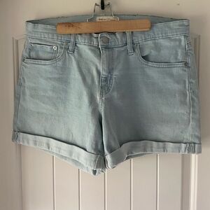 Gap Mid-rise Light Wash 5” Denim Shorts